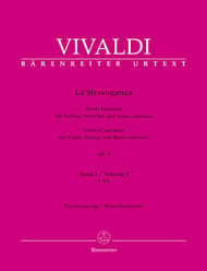 La Stravaganza, Op. 4 Vol. 1 Violin and Piano Reduction cover